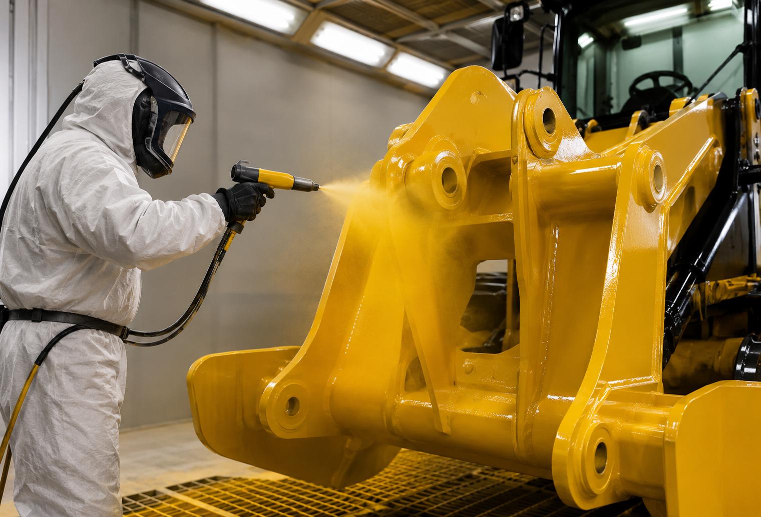 How Electrostatic Painting Extends the Lifespan of Heavy Equipment in New Hampshire